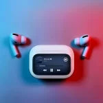 Bluetooth wireless earbuds with display